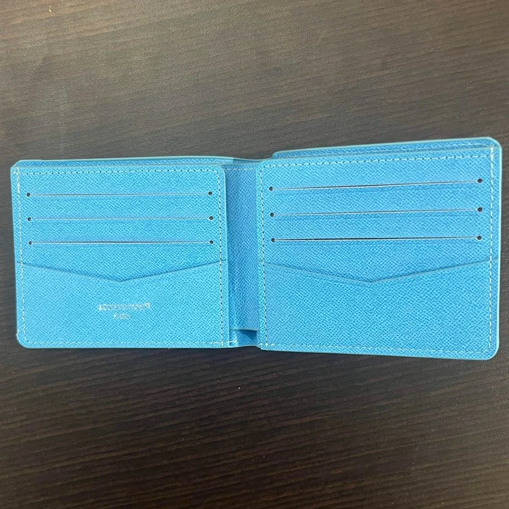 LV Seasonal Blue Swimming Bifold Wallet - Picture 3 of 3